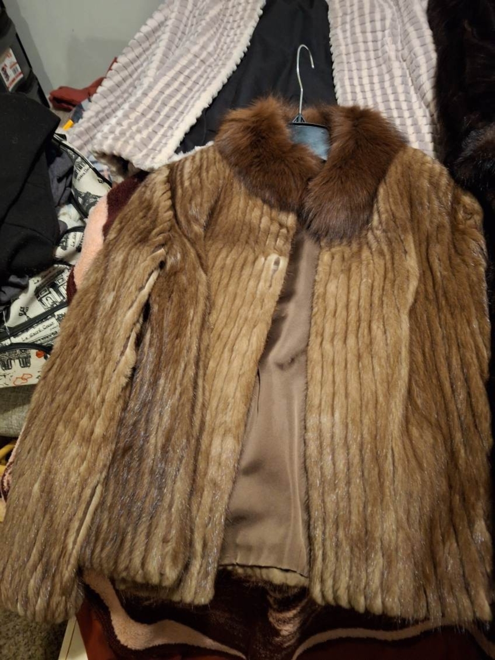 Classic Brown Fur Jacket - Women's Cozy Outerwear